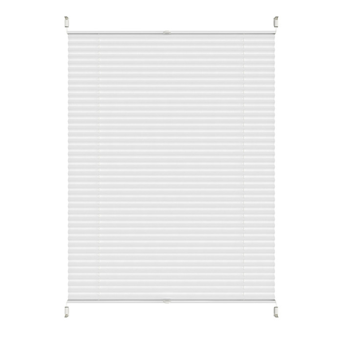 Plisségardin Touch Up & Down Vit 120 x 130 cm